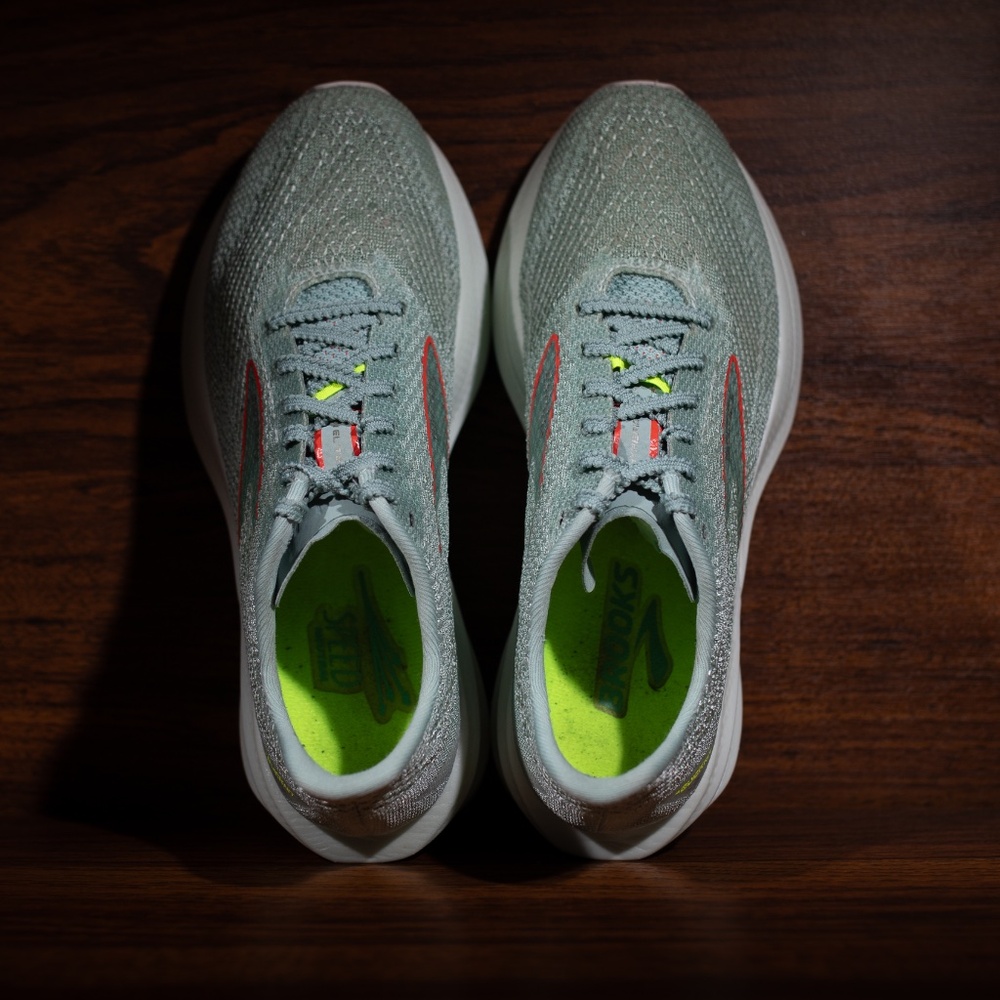 Brooks Hyperion Elite 3 Men's Size 7 D Green Orange Running Shoes Sneakers - Picture 6 of 10